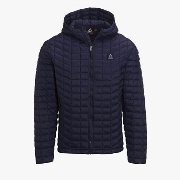 Reebok Boys Hooded Winter Bubble Puffer Jacket - See Details Size Large 14/16 - Picture 1 of 11